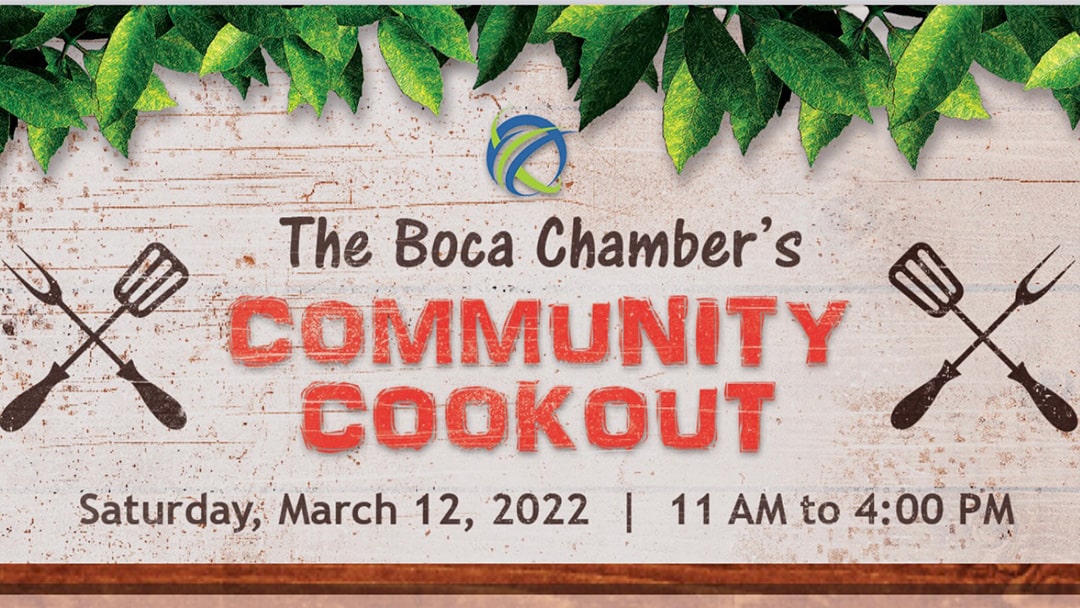Community Cookout hosted by The Boca Chamber of Commerce.